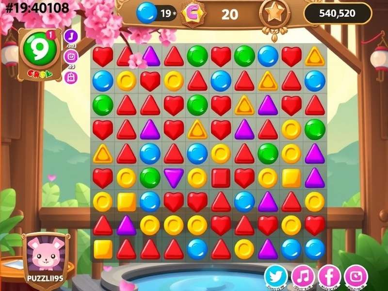 Ginger Spring Spark gameplay screenshot showing colorful puzzle elements
